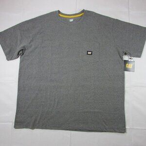Caterpillar Men's 3XL Short Sleeve Trademark Pocket T-Shirt - Dark Gray